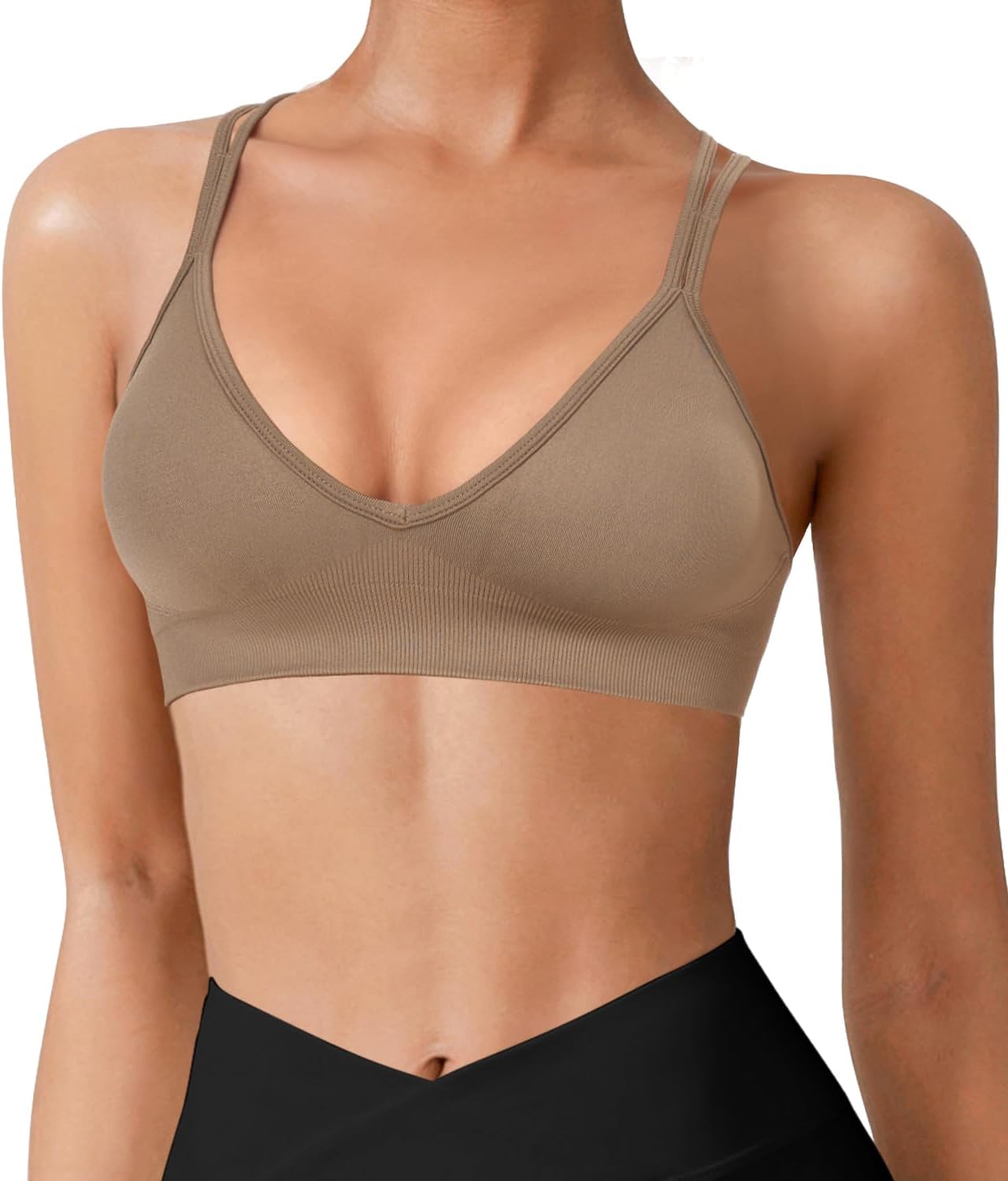 Ultimate Comfort: VEQING Seamless V-Neck Sports Bras for Active Women
