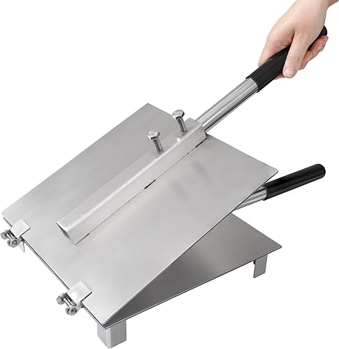 Vivicreate Prensa de tortilla de acero inoxidable de 10 pulgadas, prensa de masa Roti Maker para taco, pizza, tortilladora de acero inoxidable,