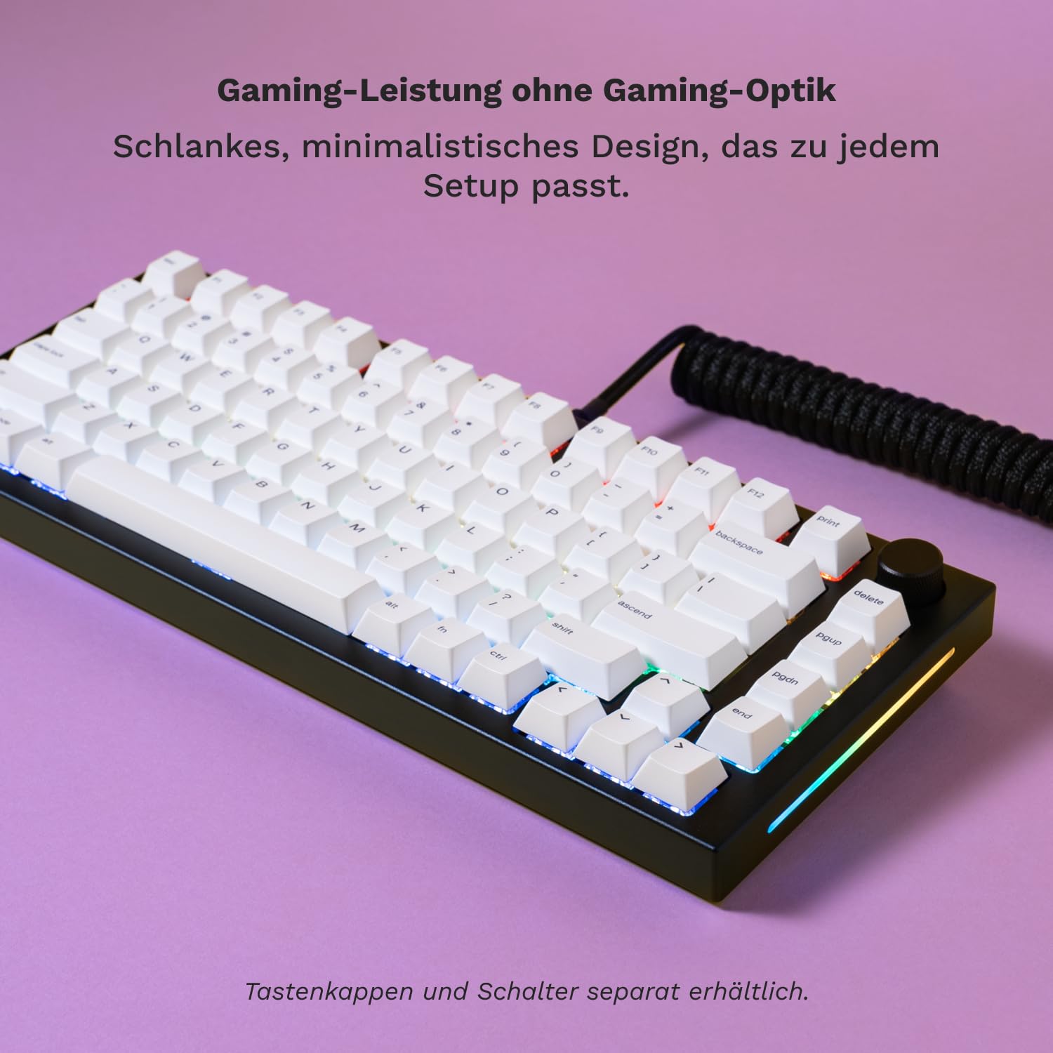 GLORIOUS GMMK Pro 75% Barebones Anpassbares Tastatur-Kit, ISO (Schwarz)