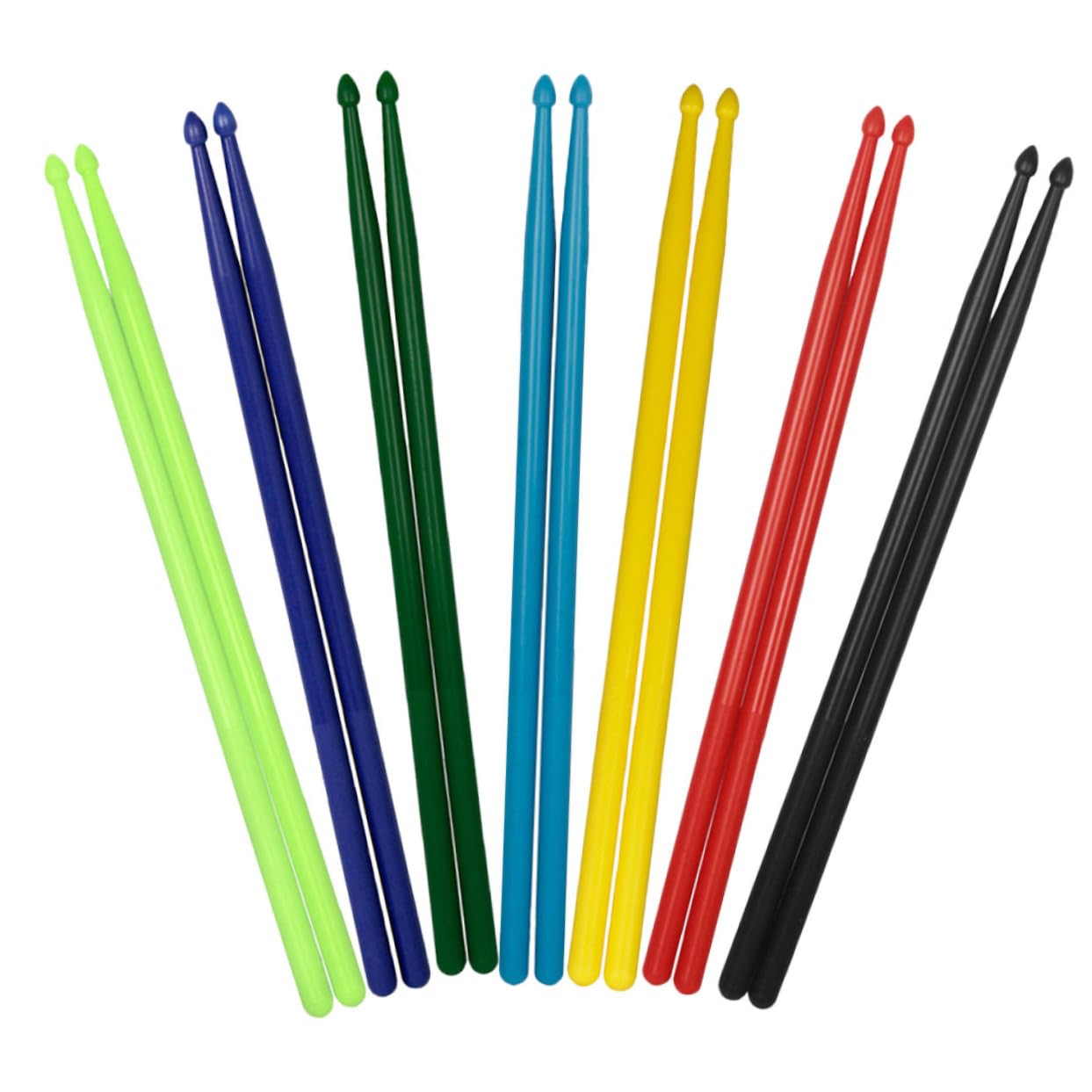 UPKOCH Set Di 7 Paia Di Bacchette in Nylon Per Batteria Jazz 5a Varietà Di Colori Per Principianti E Musicisti