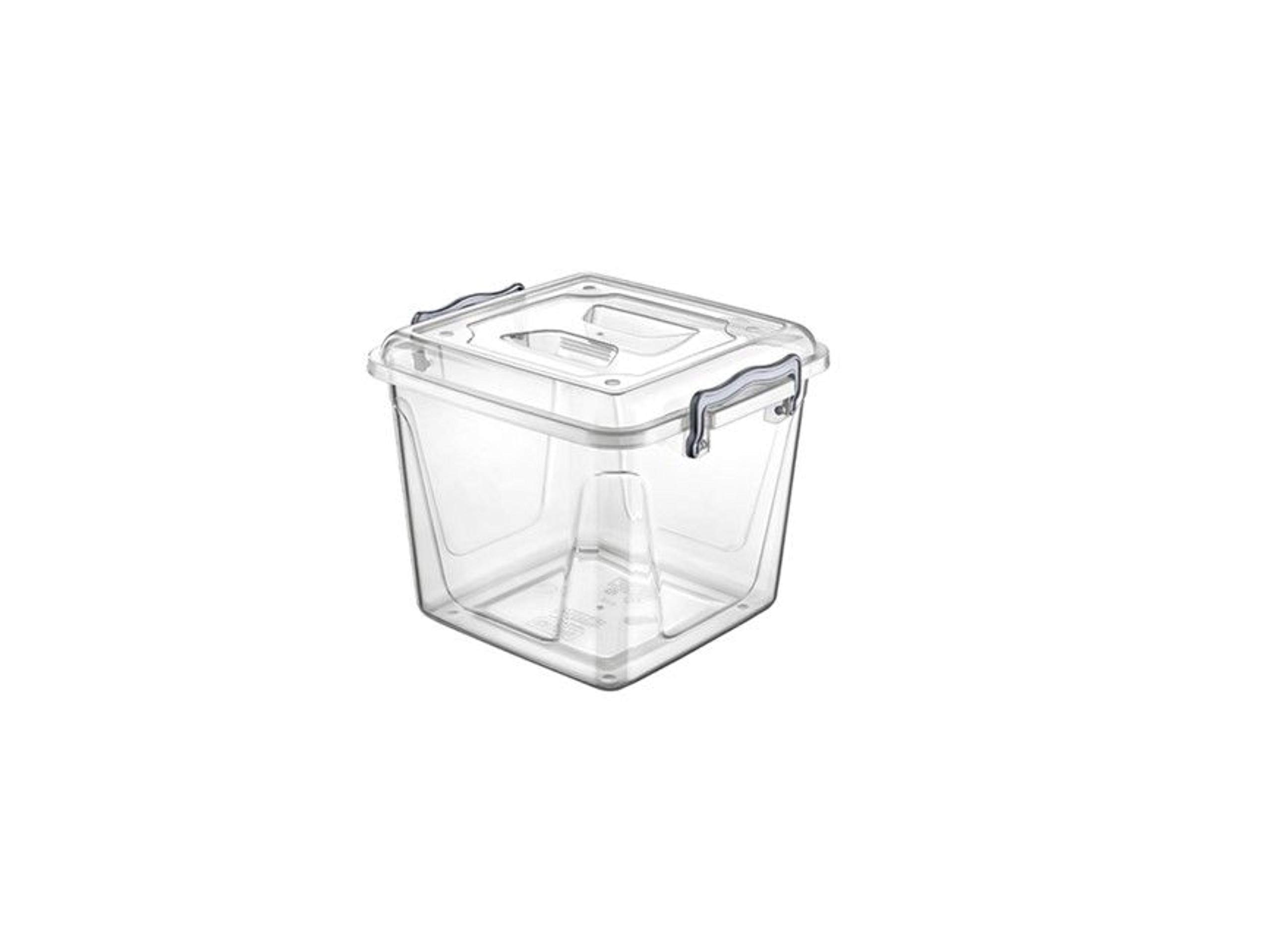 Bargain House 8.5 Litre storage box Air tight Plastic Pantry Box Transparent with Clip Handle, BPA Free, Kitchen Storage Containers for Food, Flour, Biscuits, Pet Food, Flour, Baking items (Pack of 1) โ image 1