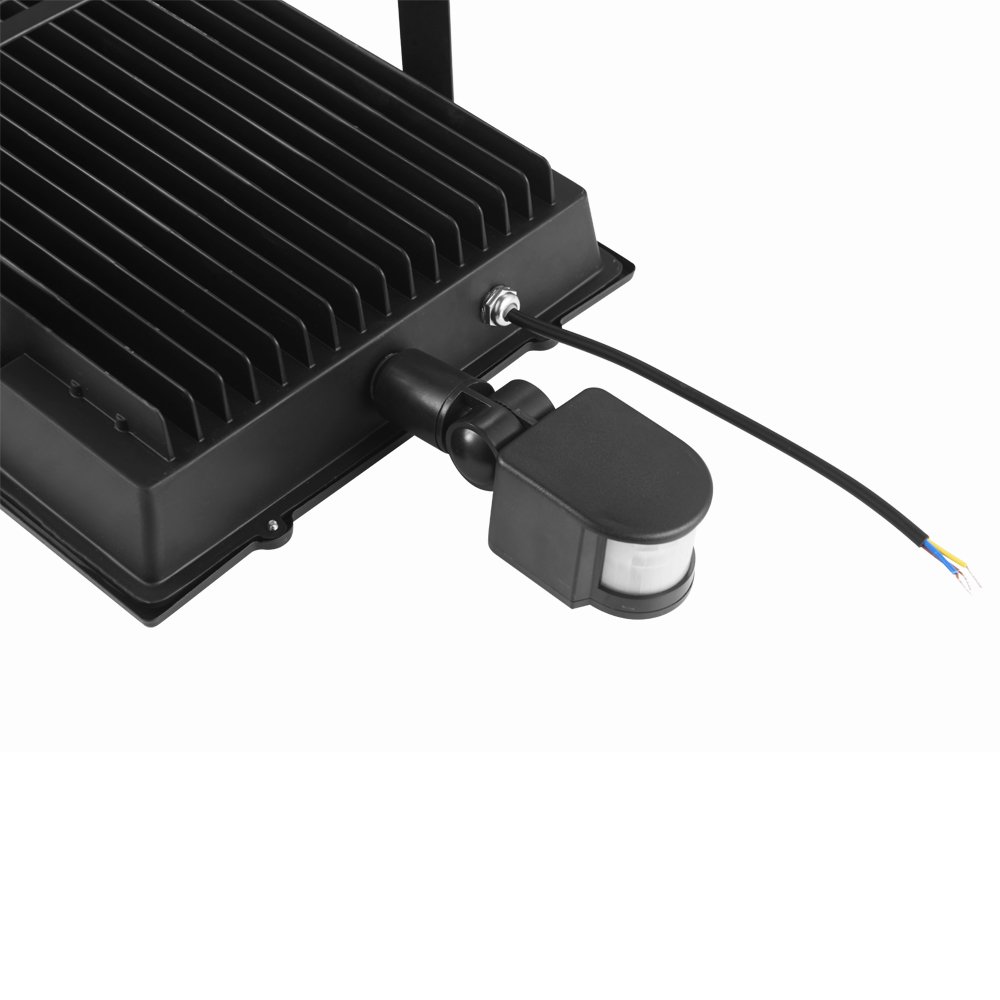 2X 100W LED Strahler Fluter+Bewegungsmelder Warmweiß Warmweiss Objektbeleuchtung Wandstrahler Flutlicht Außenstrahler Gartenlampe IP65 85V-265V