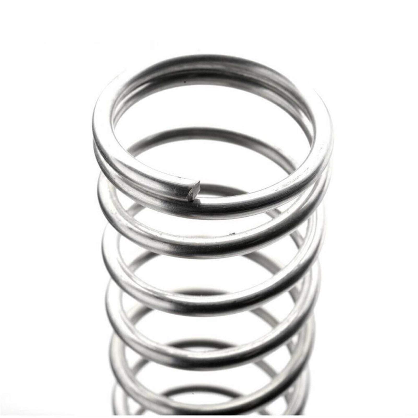 Bclla Zkenyao-Spring Compression Spring White Zinc Plated Wire Diameter 1mm Tension Spring Outer Diameter 13mm 14mm 5Pcs, More Durable (Length : 1 x 13 x 80mm)