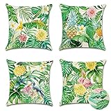 【Cuidado fácil】 Nuestras fundas de almohada son seguras para lavar a máquina, agua fría, ciclo suave. Además, las fundas de almohada para exteriores están especialmente diseñadas y fabricadas con resistencia a la decoloración.