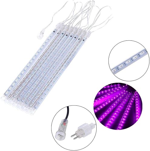 Miniatura 5 de Luces de Navidad para exteriores, 10 tubos, 240 LED, luces de caída de lluvia, IP65, impermeables, con certificación UL, luces de lluvia de