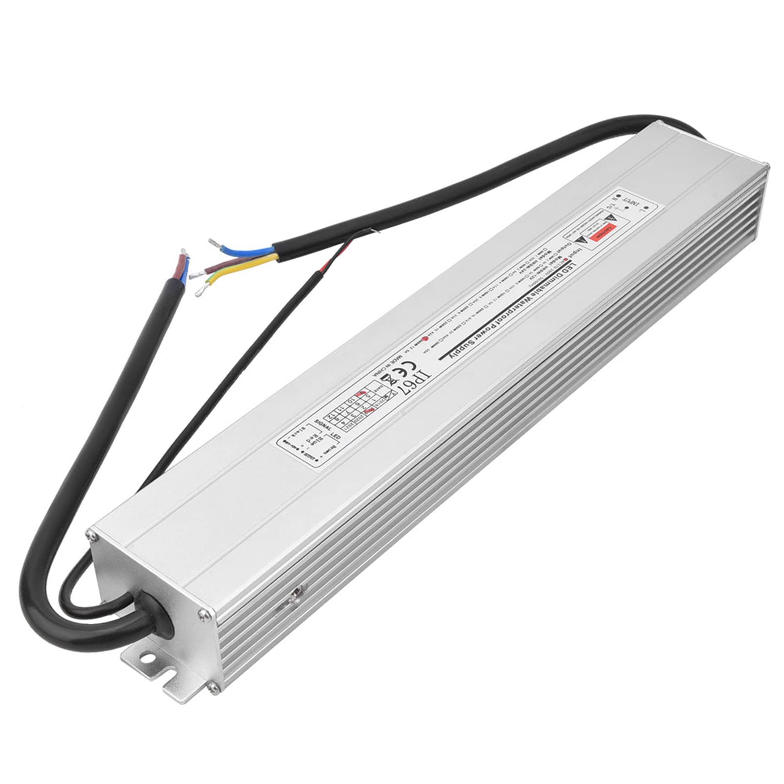 Alimentatore LED Dimmerabile Impermeabile 2 in 1 con SCR e Funzione 0-10 V per Strisce Luminose a LED e Illuminazione Commerciale - Uscita 300 W