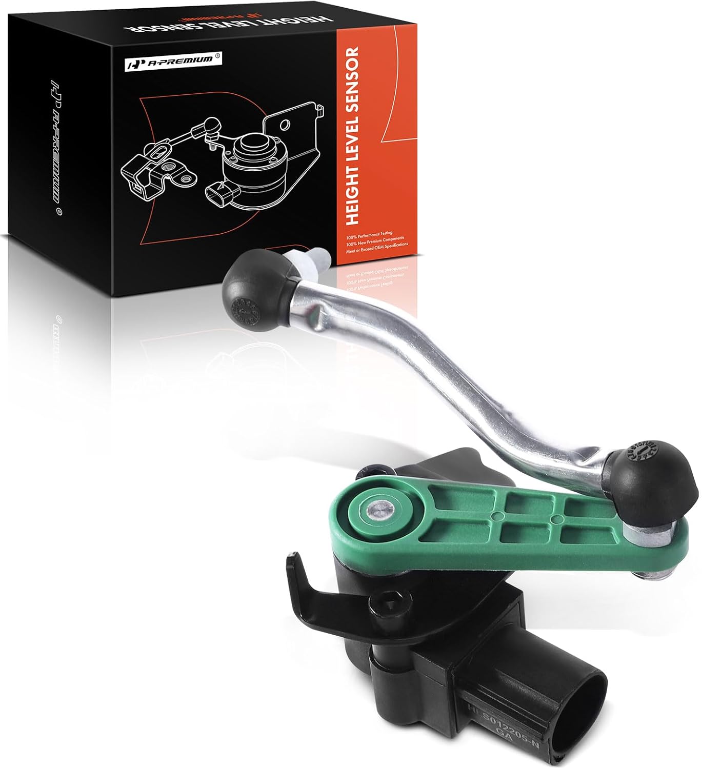 A-Premium Ride Height Level Sensor Compatible with Audi A4 A4 Quattro 2009-2016, A5 2008-2016, A5 Quattro, S5 2008-2017, S4 2010-2016, Front Left Driver Side, Replace# 8K0941285N, 8K0941285H