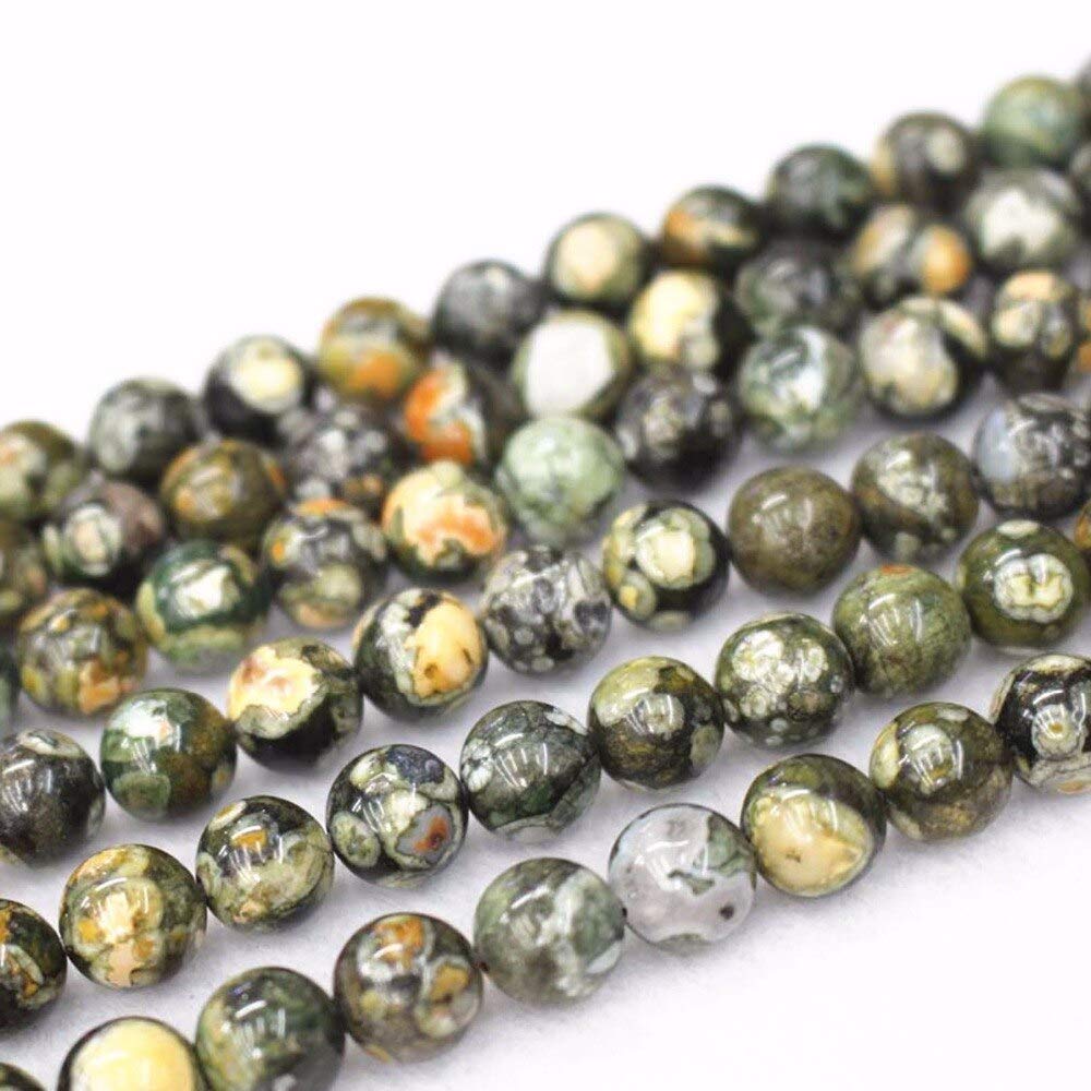 Perles Rondes En Jaspe Rhyolite Noire Naturelle à Facettes – 6 à 15 Mm – Lot Au Choix