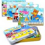 SPASS LERNSPIELZEUG: Durch das Vervollständigen des Puzzles steigern Sie nach und nach das Erfolgserlebnis der Kinder und bauen Selbstvertrauen auf. Kinder lieben ihre Puzzle Spiele! Das Kinderpuzzle zum Aufbau des Gehirns kann die Augen-Hand-Koordination, die Farberkennung, die Feinmotorik, die visuelle Wahrnehmungsfähigkeit, die Problemlösungsfähigkeiten, die Konzentration, das Denken und die Geduld entwickeln.