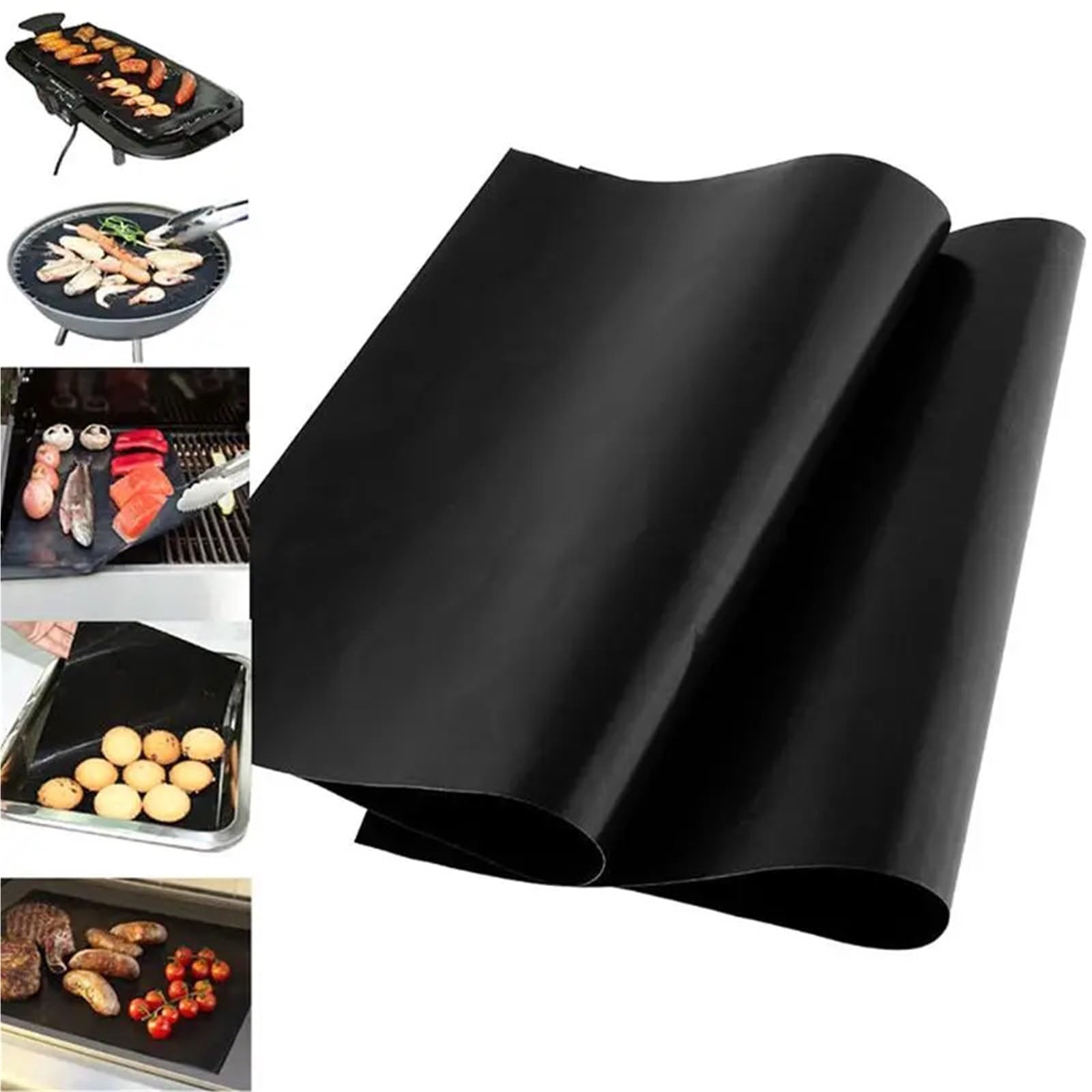 Ofenmatte 10 stücke Antihaft-Grillmatte 40x33 cm Backmatte Werkzeuge Kochen Grillen Blatt Hitzebeständigkeit Liner Küchenbedarf