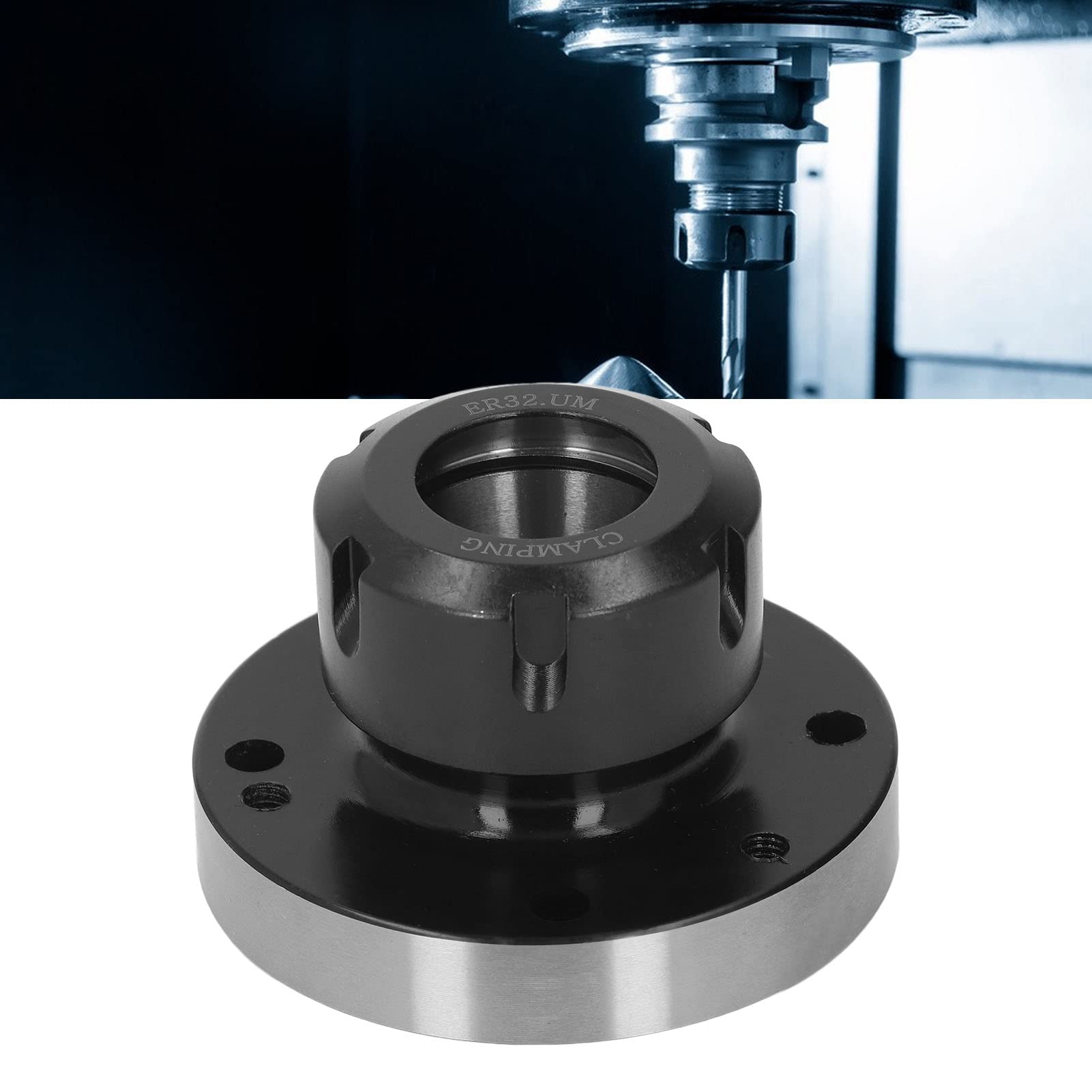 Collet Chuck Holder, High Hardness Lathe Collet Chuck Carbon Steel for Equipment