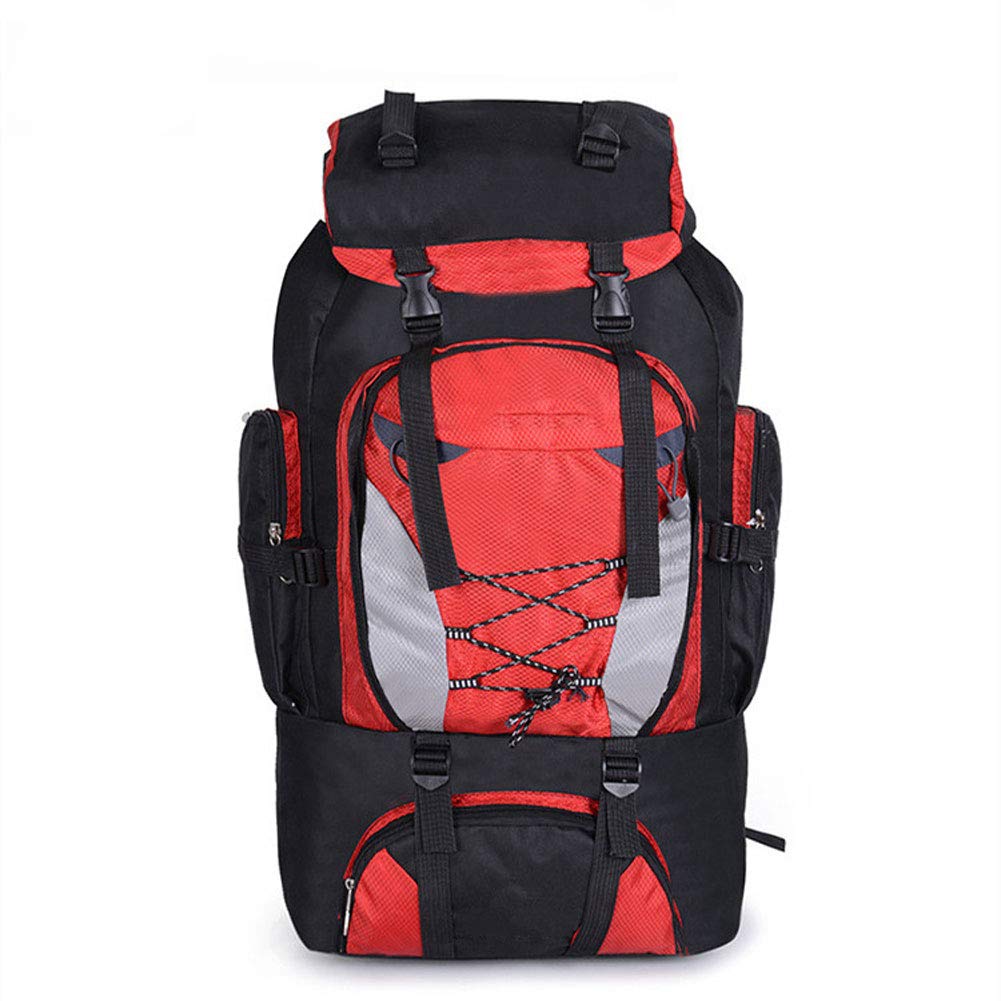 XRXX Travel Backpack 80L Large-capacity Multi-functional Casual Camping Trekking Rucksack Cycling Travel Climbing Mountaineer Outdoor Sport Daypack Bag Orange