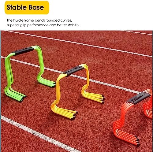 Adjustable Height Hurdles for Agility Training - Portable Speed Training Obstacles for School Sports & Fitness Practice, Ideal for Coaches & Athletes