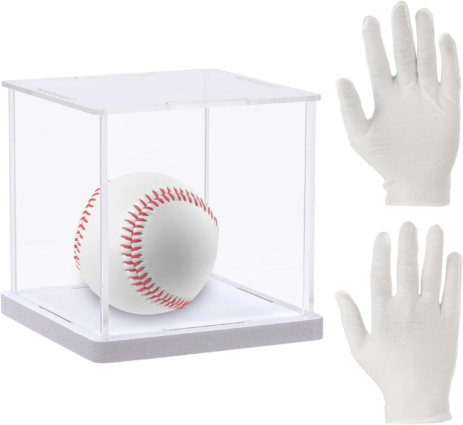 uxcell Acrylic Display Case for Collectibles Assemble, 4x4x4 Inch Clear Dustproof Display Box Protection Showcase for Collectibles Figures Doll Models