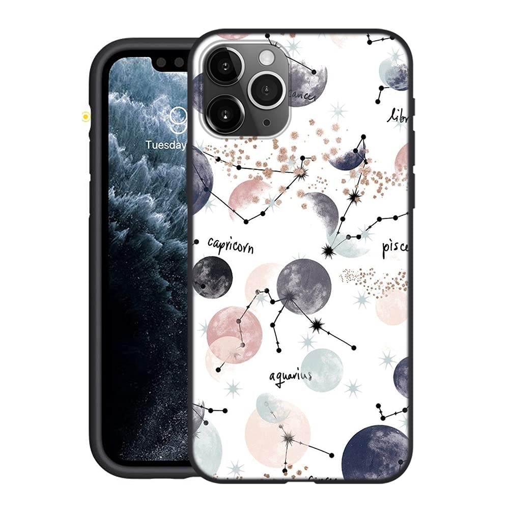 Yoedge Cover Per Oppo A74 Con Design Astronauta - Custodia In Silicone TPU Nera, Sottile E Antiurto