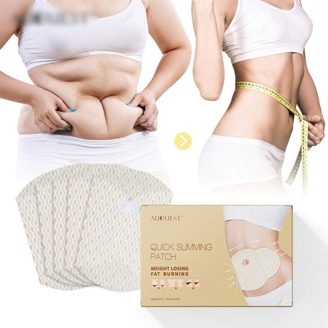 Women Weight Loss Thin Belly Sticker Slim Sleep Patch Massage Navel Sticker 5pcs endosy