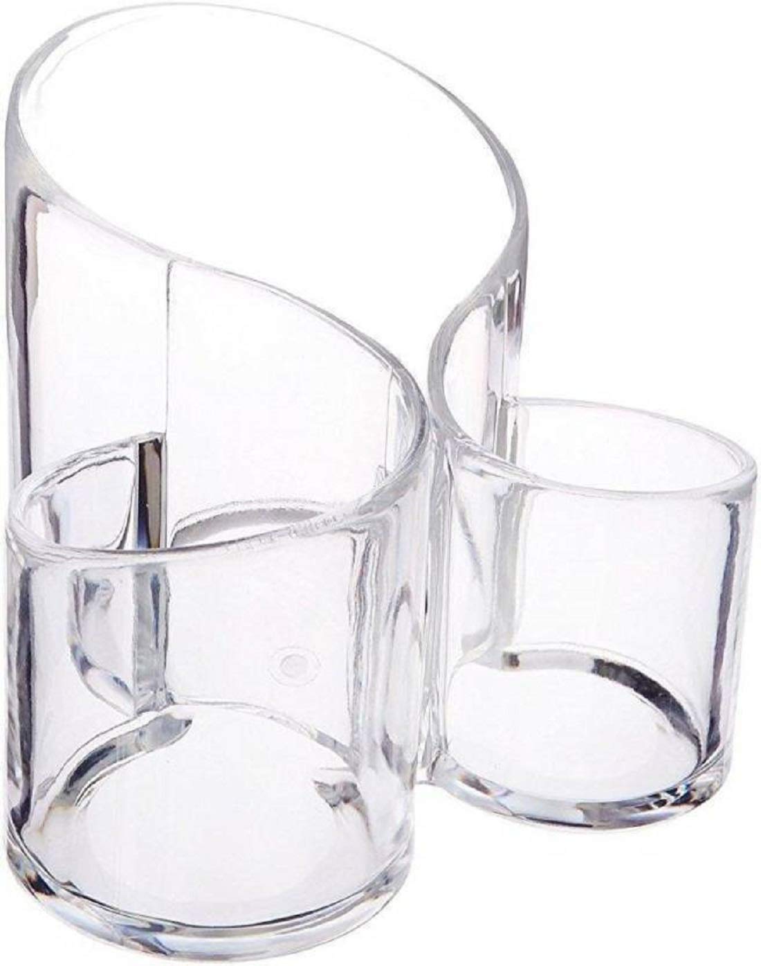 Acrylic Cosmetic Organizer – Transparent Makeup Brush, Lipstick, Nail Polish & Eyeliner Holder for Dressing Table