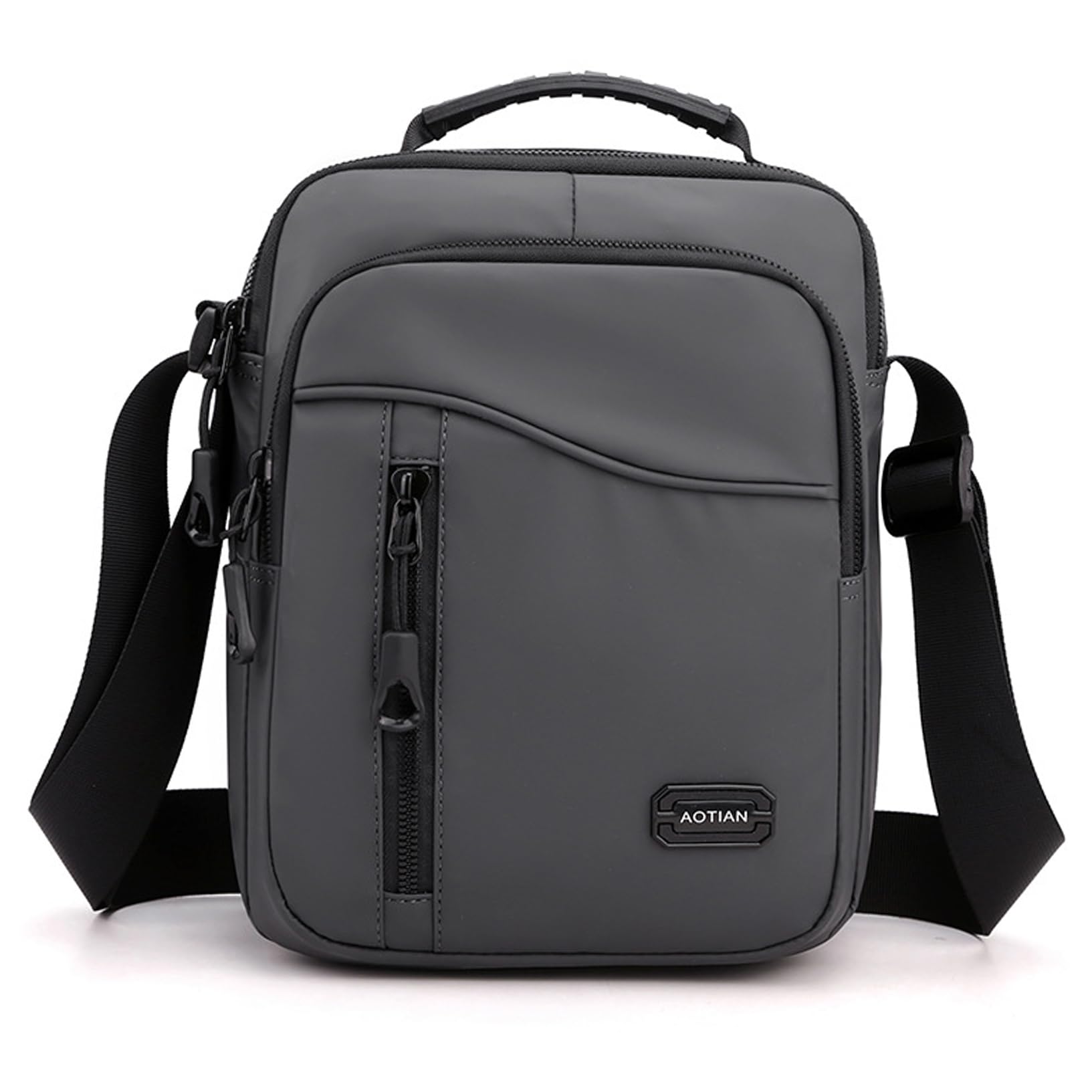 SPAHER Torba Na Ramię Dla Mężczyzn Mała Wielokieszeniowa Torba Na Ramię Mała Wodoodporna Nylonowa Torba Crossbody Z Uchwytem U Góry, Do pracy, Podróży, Codziennego Użytku