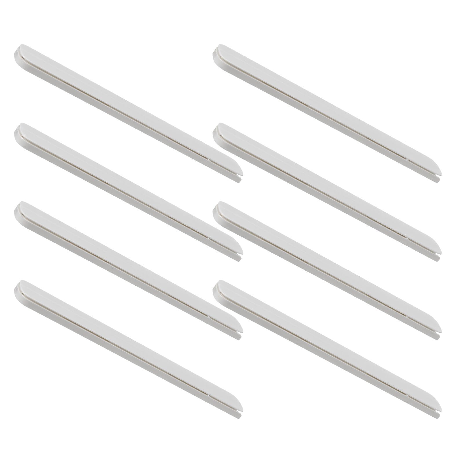 Correderas para cajones adhesivas Mikikit, rieles de plástico de 10 pulgadas, 8 uds