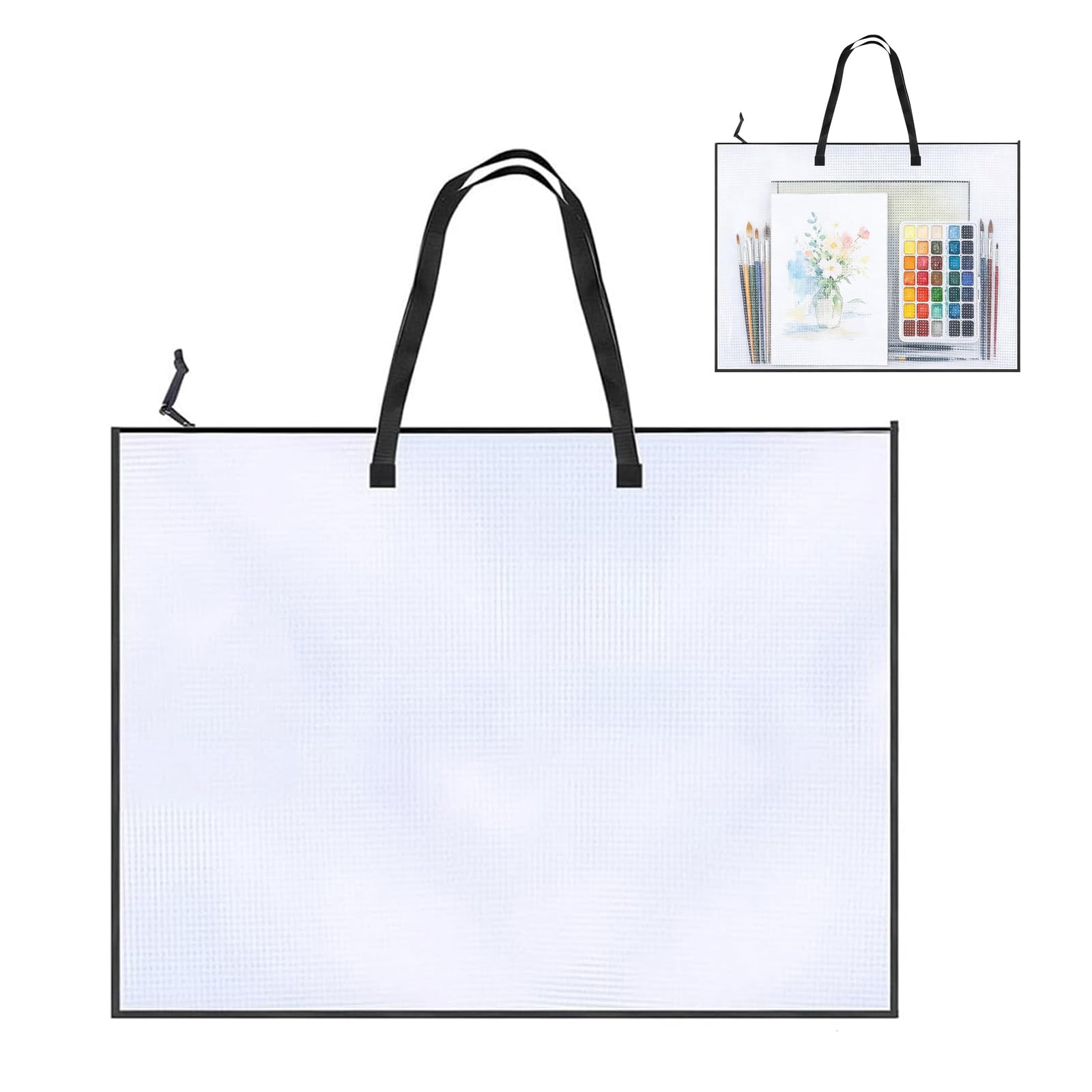 Yueeqian A2 Portfolio Bag,A2 Art Folder Carry Case Artwork Portfolio Folder
