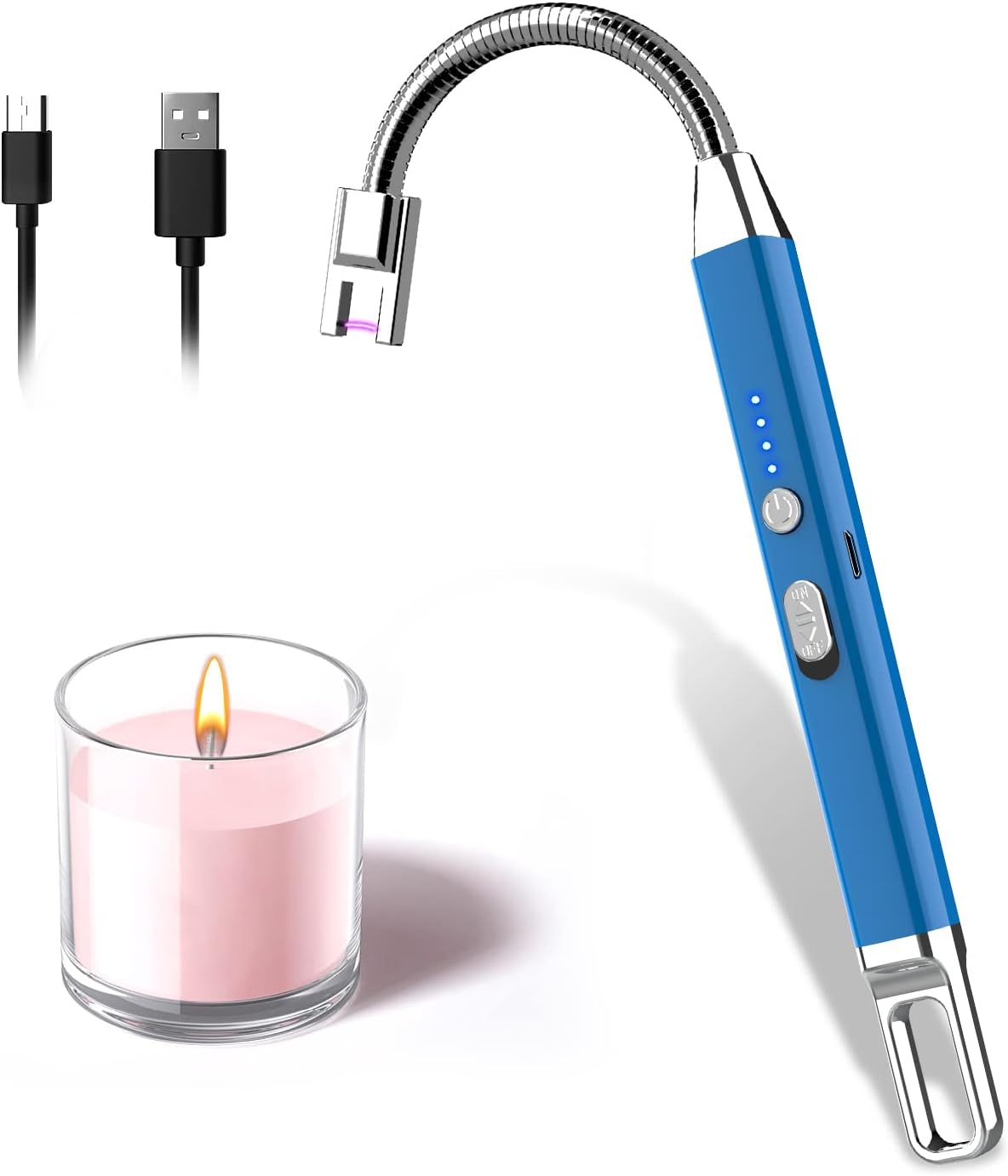 Lafagiet Plasma Feuerzeug - Winddichtes Elektrofeuerzeug Mit LED Display