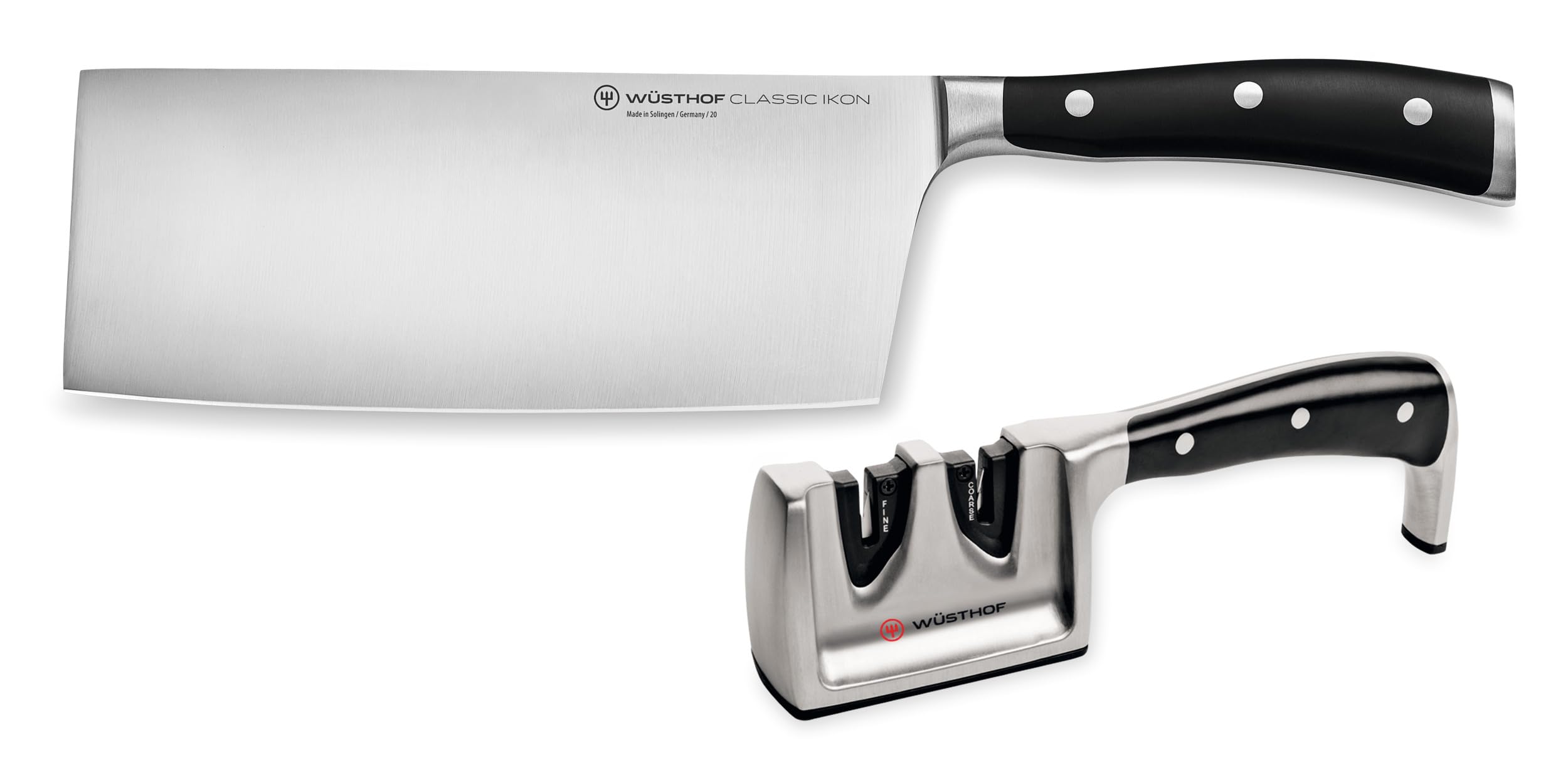WÜSTHOF Classic Ikon Messersatz mit 2 Artikeln, Schwarz