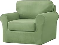 Vista 20 de UNBBRRL Fundas de sofá de 7 piezas para sofá, funda de repuesto para sofá Ektorp de 3 asientos con 1 funda principal, 3 fundas de cojín de asiento