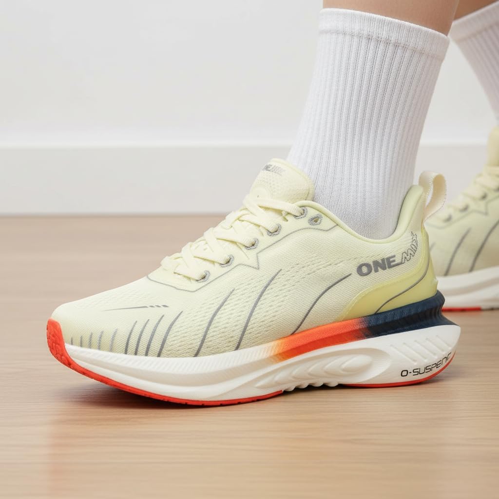 Close-up of the ONEMIX shoe sole, highlighting the rubber non-slip design.