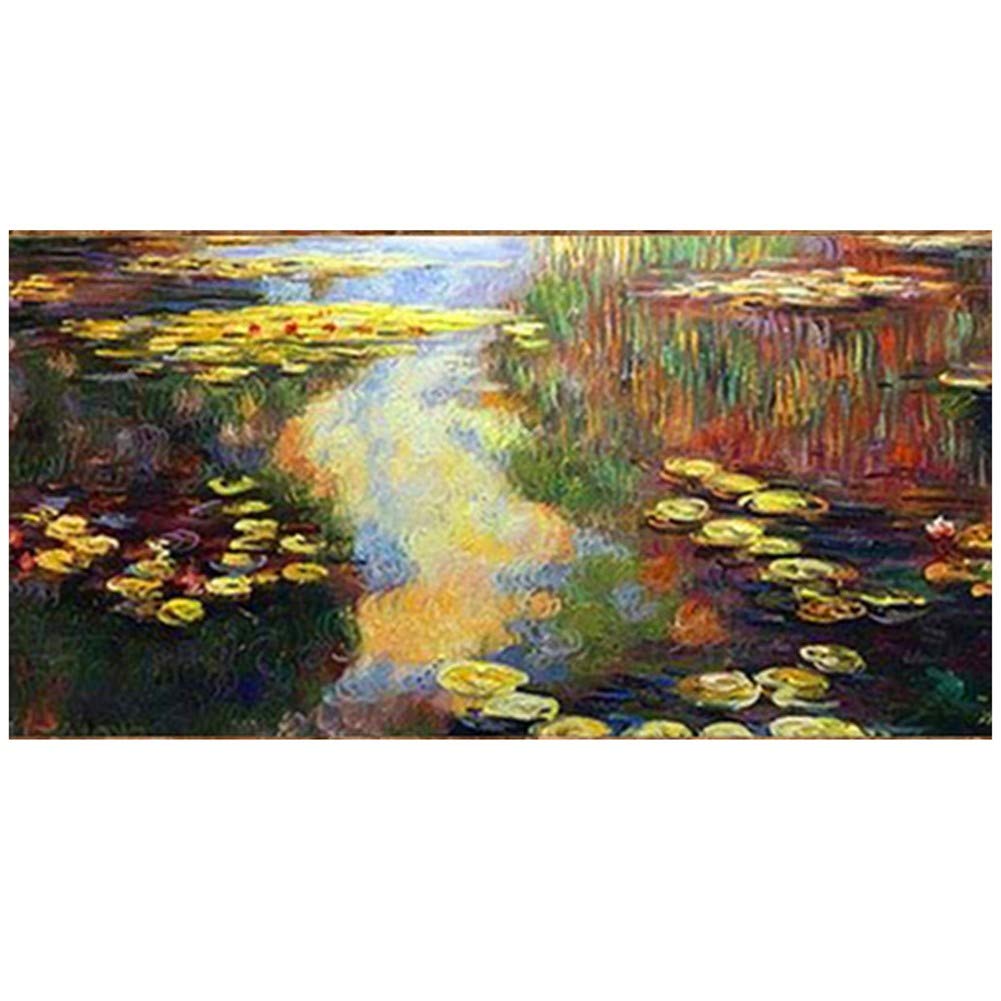 N / A 5D "zrób to sam" malarstwo diamentowe dla dorosłych, kompletny lotosu, 60 x 120 cm, diamentowy obraz, kryształ, stras, haft krzyżykowy, zestaw do haftu, duży diament, rzemiosło, dekoracja ścienna