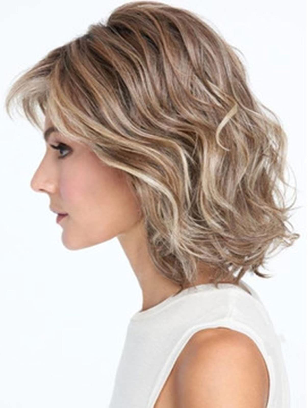 Colorful Panda Parrucca Arancione Da Donna, Lunghezza Spalle, Sintetica - Foto 9