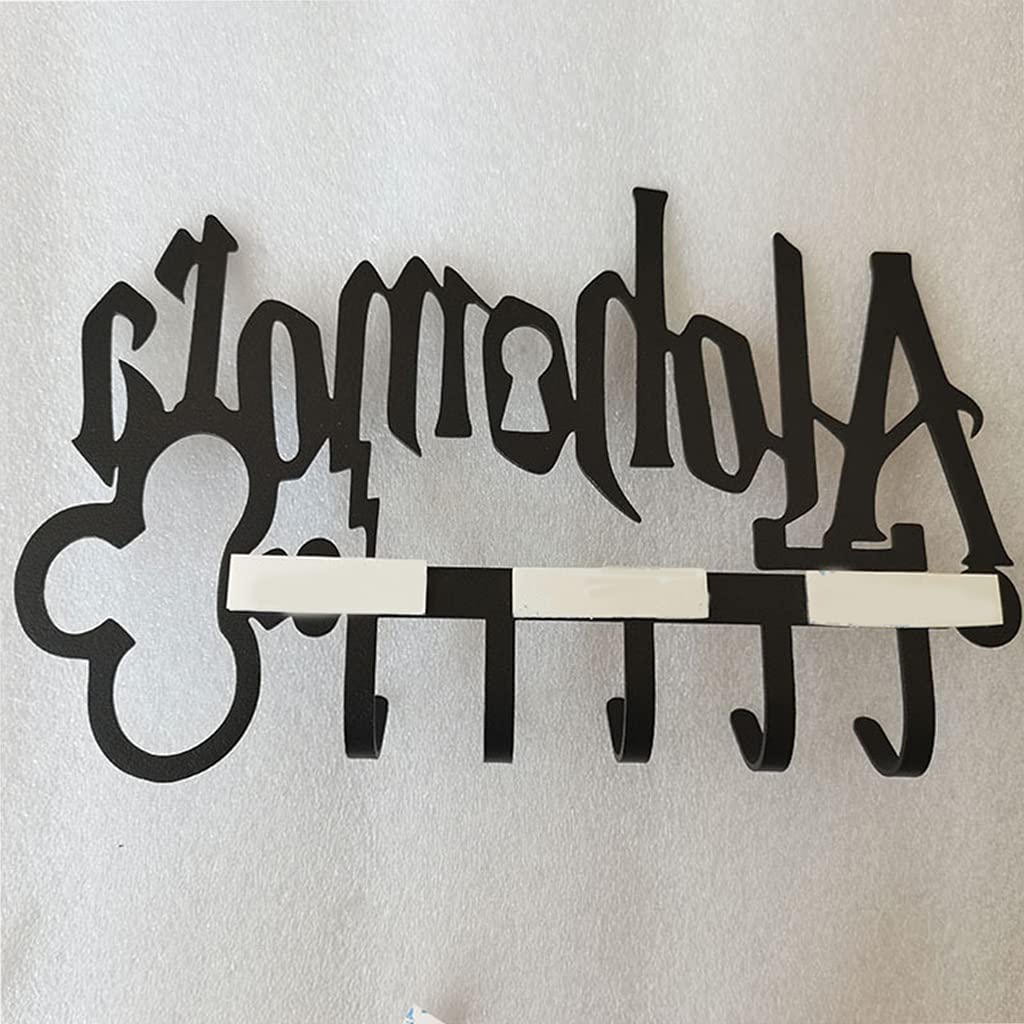 Portachiavi in Metallo Creativo Halloween con 5 Ganci Iron Art Murale Adesivo Appendiabiti Organizzatore per Cappelli Porta Asciugamani per la Decorazione d'Ingresso