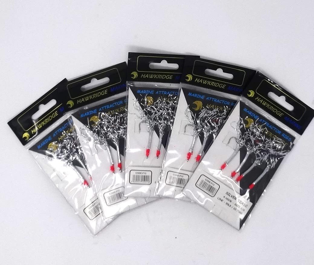 HAWKRIDGE Marine Rig Pro Series - Silver Reflex 5 Packs of Commercial