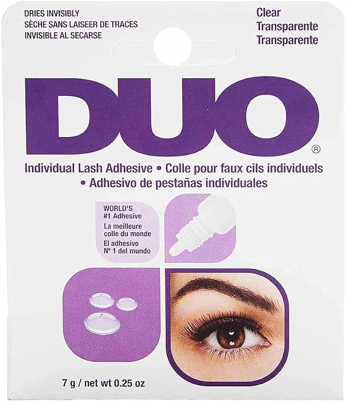 Cola para cílios individuais DUO transparente, 7,4 mL