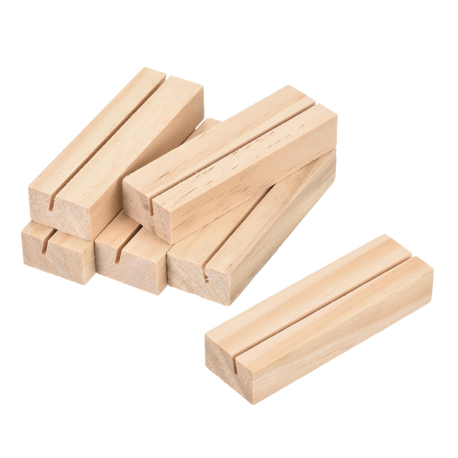 Porte-nom en bois stable uxcell lot de 15 | Présentoir de table pour photo