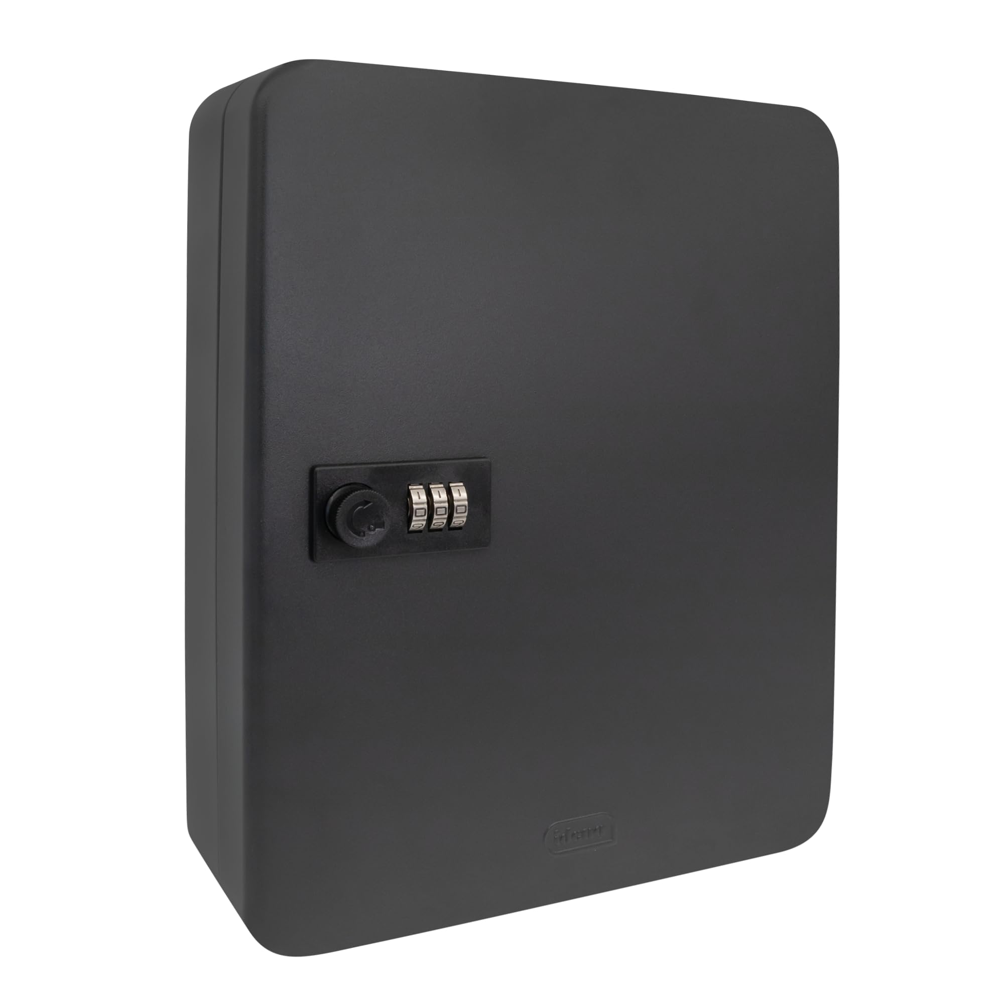 Idena 50120 Key Cabinet Metal Black with Combination Lock Approx. 30 x 24 x 8 cm Includes 36 Key Rings and Number Stickers
