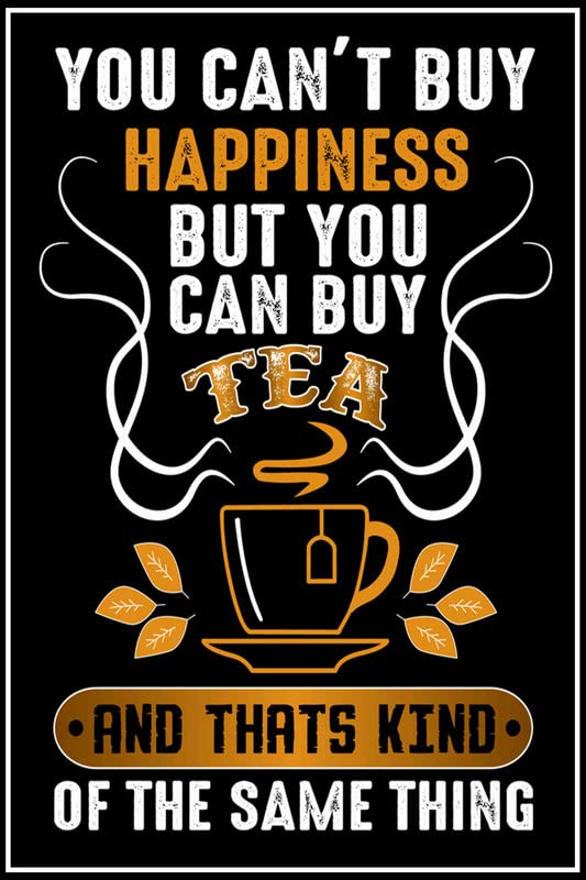 Yellow Alley Quotation Wall Poster On Tea|Quotation Poster For Restaurants, Cafes Decoration|1Pc|Poster For Chai Lovers