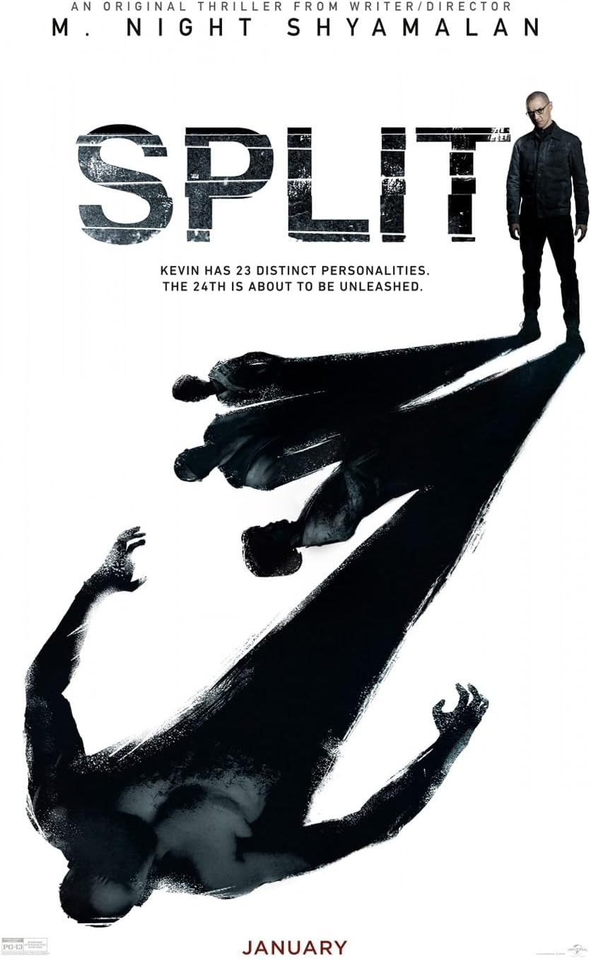 Movie Poster SPLIT 2 Sided ORIGINAL 27x40 M. NIGHT SHYAMALAN JAMES MCAVOY