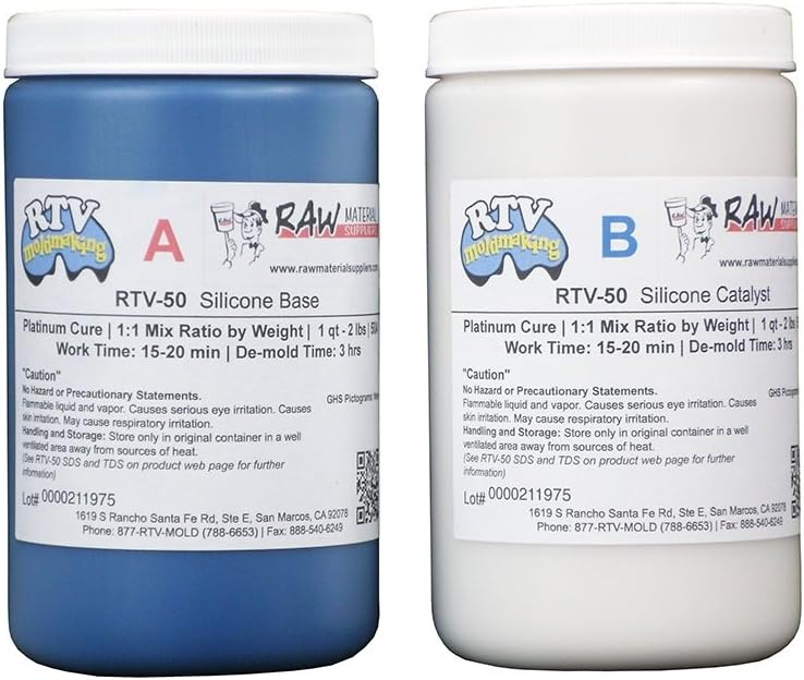 RTV-50 50A Platinum Cure Silicone Kit 4 lb
