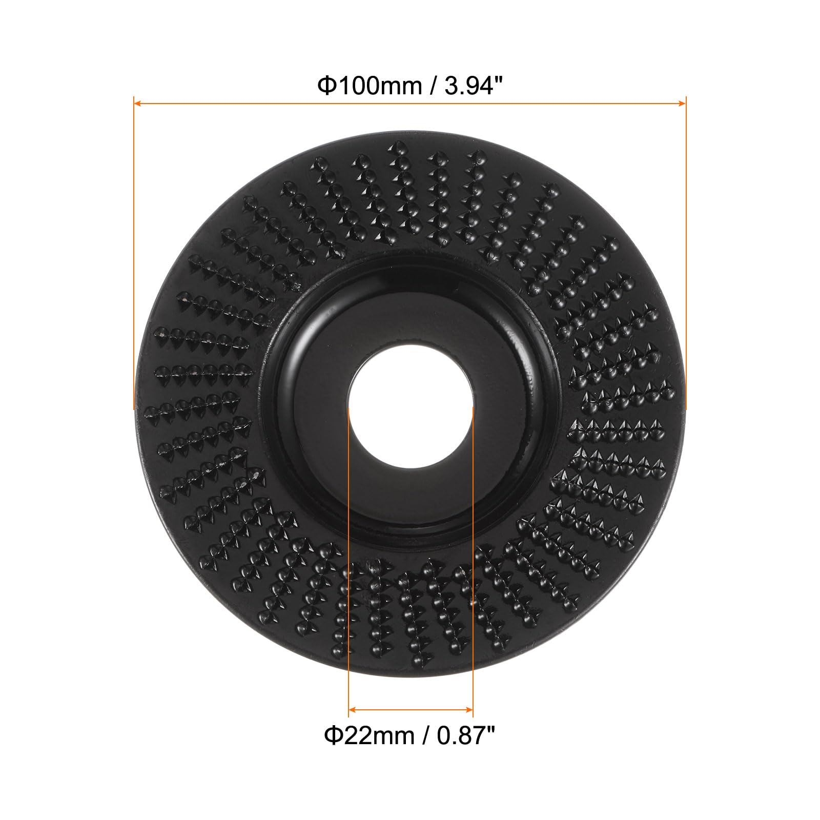 HHRFCS Tarcza szlifierska do rzeźbienia w drewnie, tarcze szlifierskie 5" z trzpieniem 7/8", do szlifierek kątowych do obróbki drewna Rzeźba w drewnie Szlifowanie Kształtowanie Polerowanie