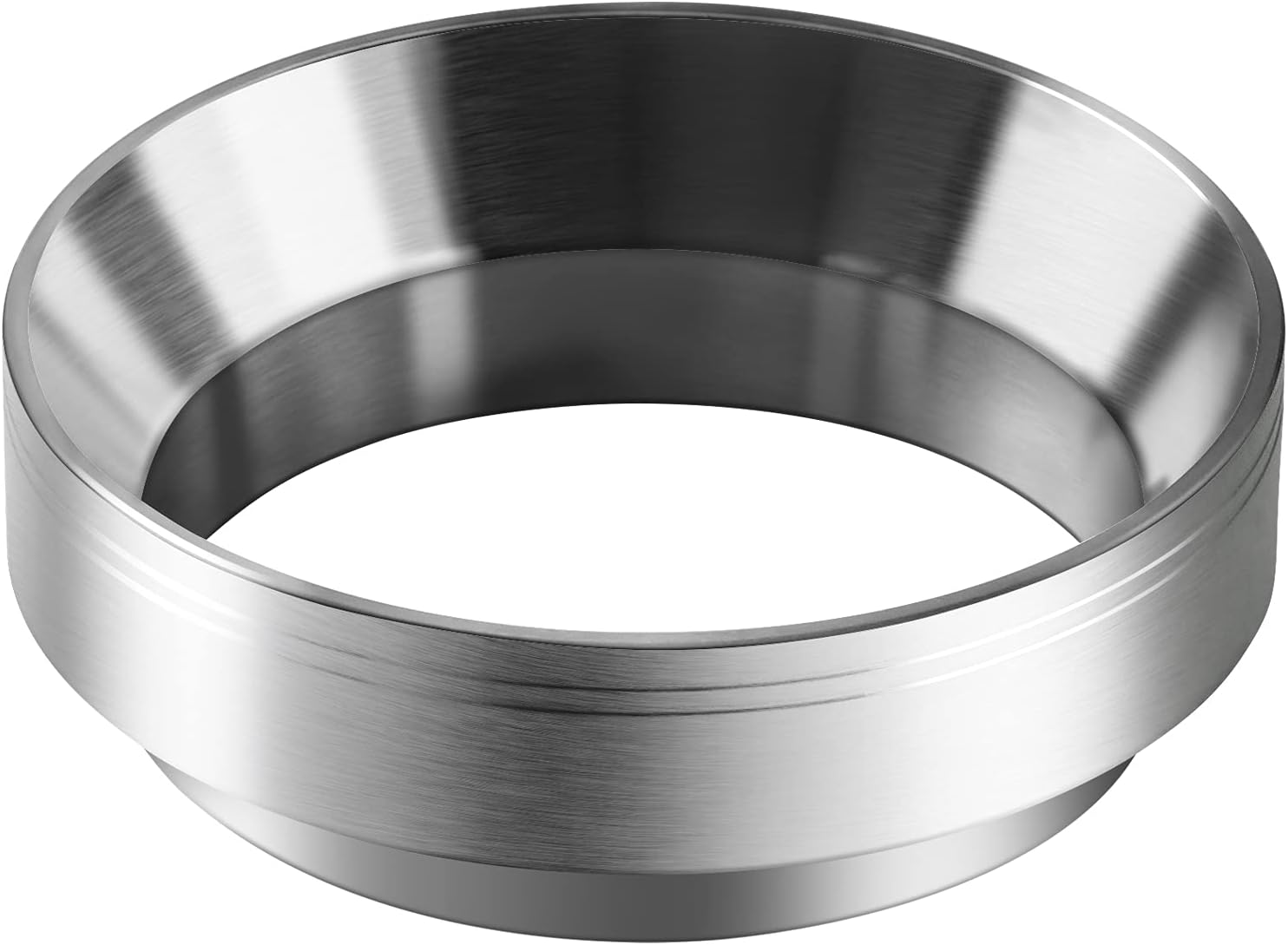 51mm Espresso Dosing Funnel with Magnet, WISSXOER Stainless Steel Coffee Dosing Ring Compatible with Brevill Portafilter (51mm)