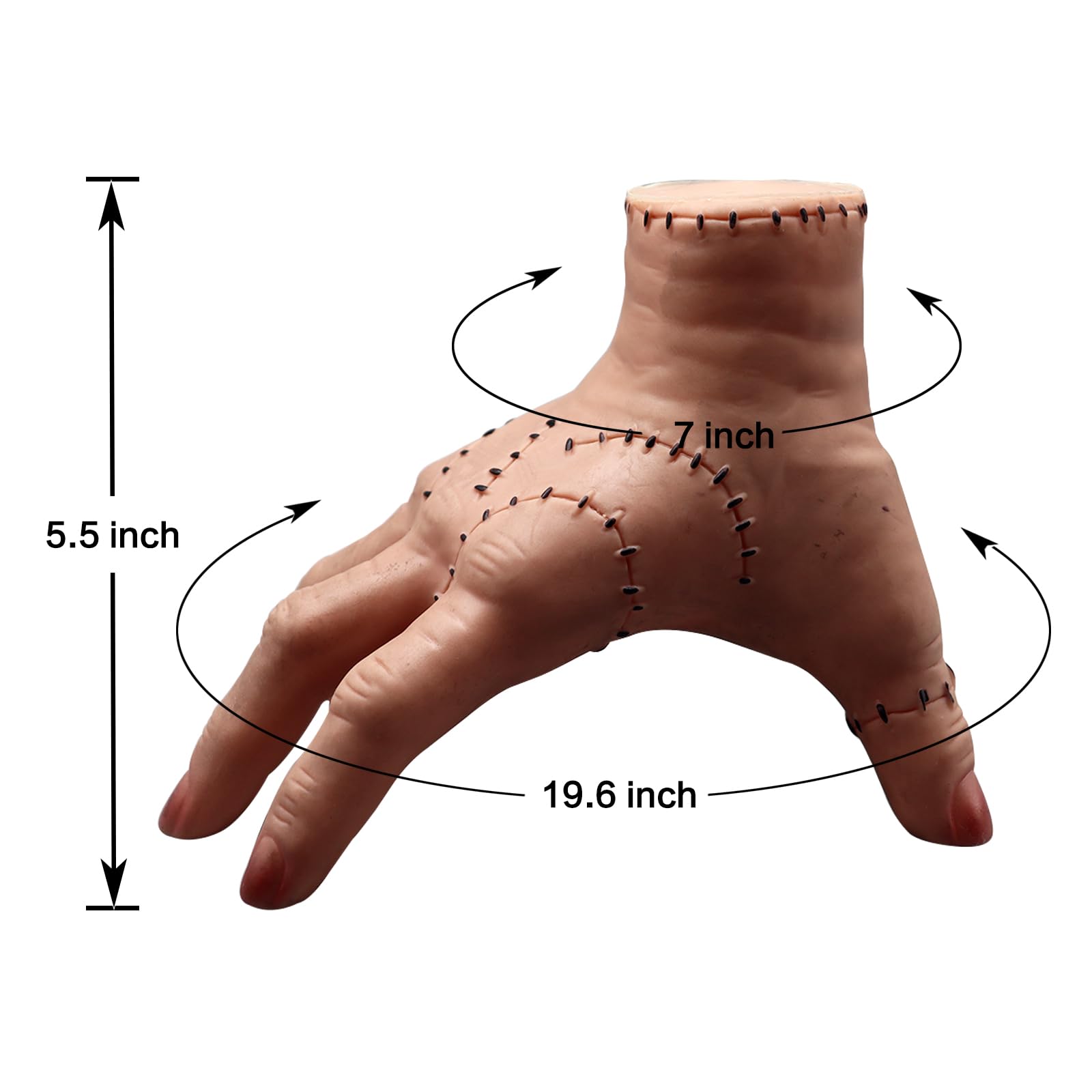 Condition photo showing New/Like New for Wednesday Addams Family Hand Props, Halloween Cosplay Hand by Addams Family, Cosplay Hand Scary Props Decorations Gift for Family