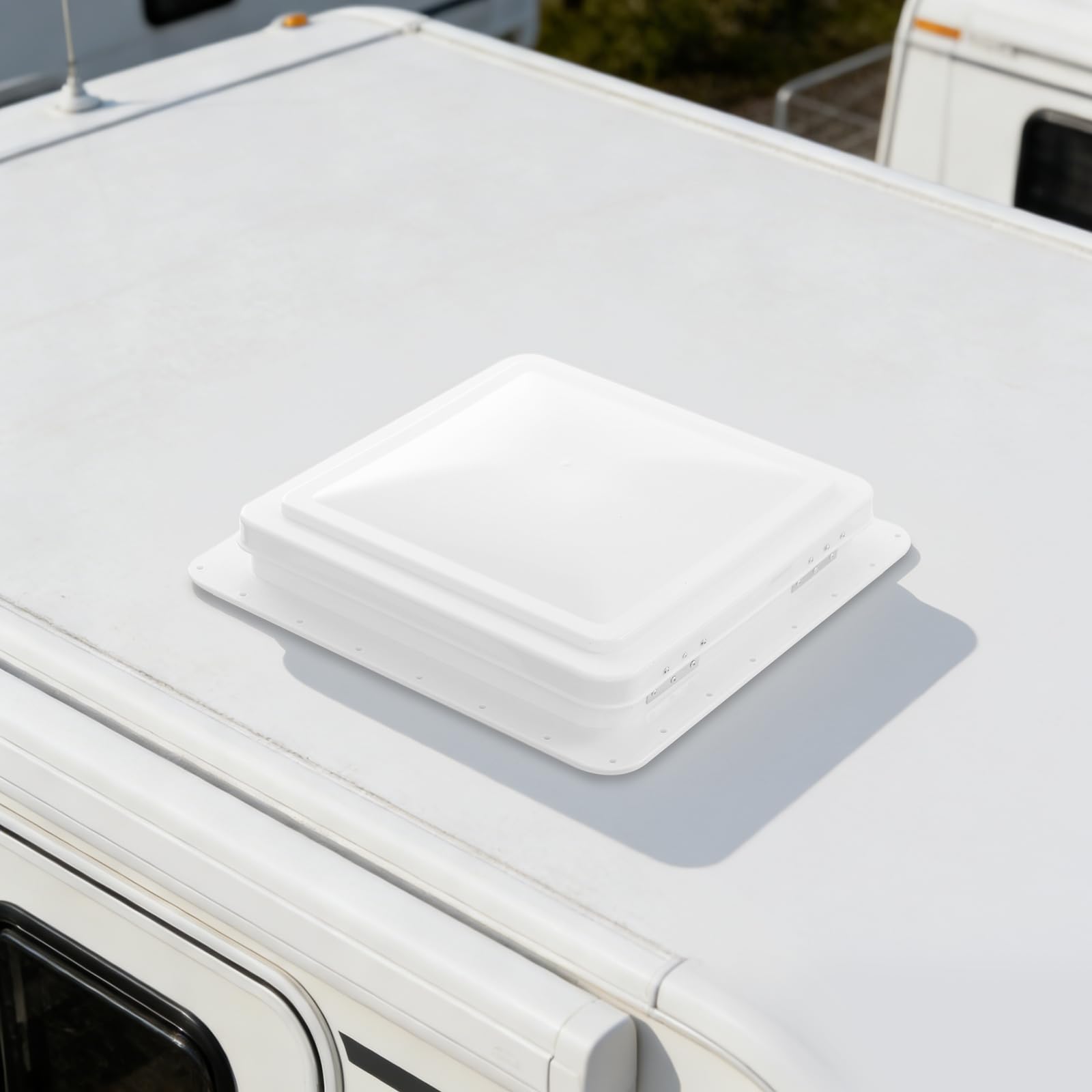 Dachfenster Vent, 40x40cm Dachluke Wohnwagen, Dachfenster Caravan Geschlossen Dachfenster für Wohnwagen, Wohnmobil, Caravan