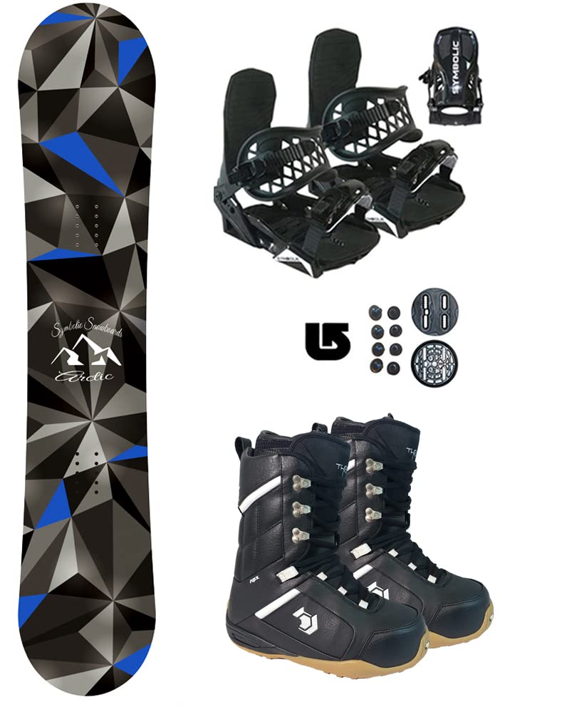 Symbolic Arctic Snowboard & Bindings & Northwave Boots H198 Mens 8-8.5 (Euro 40.5) Complete Package (Boot Fits Men 8-8.5 (Euro 40.5), 136cm Arctic Rocker Board)