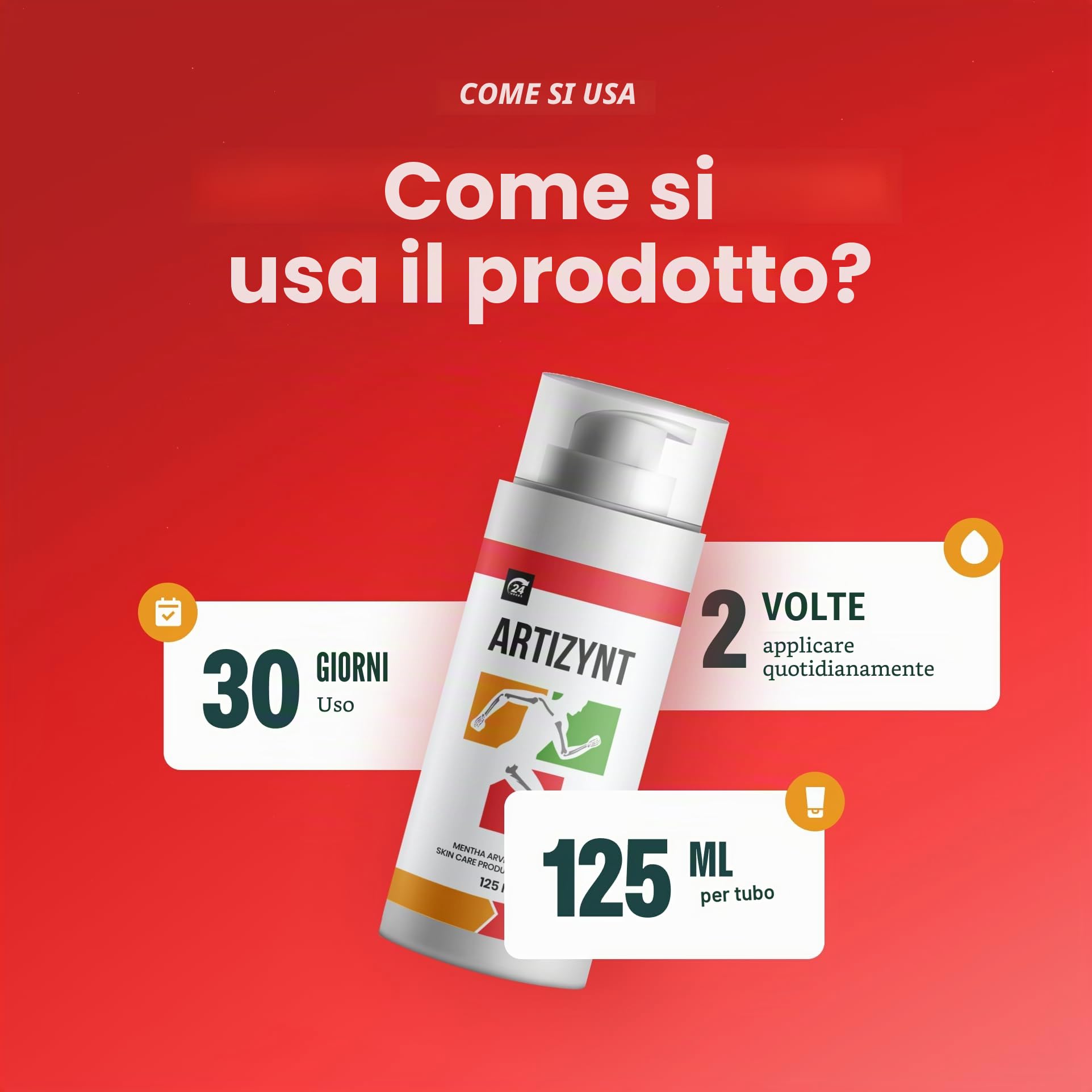 Crema per la cura della pelle con olio di foglie di Mentha Arvensis e arnica, 125 ml (2+1 gratis)