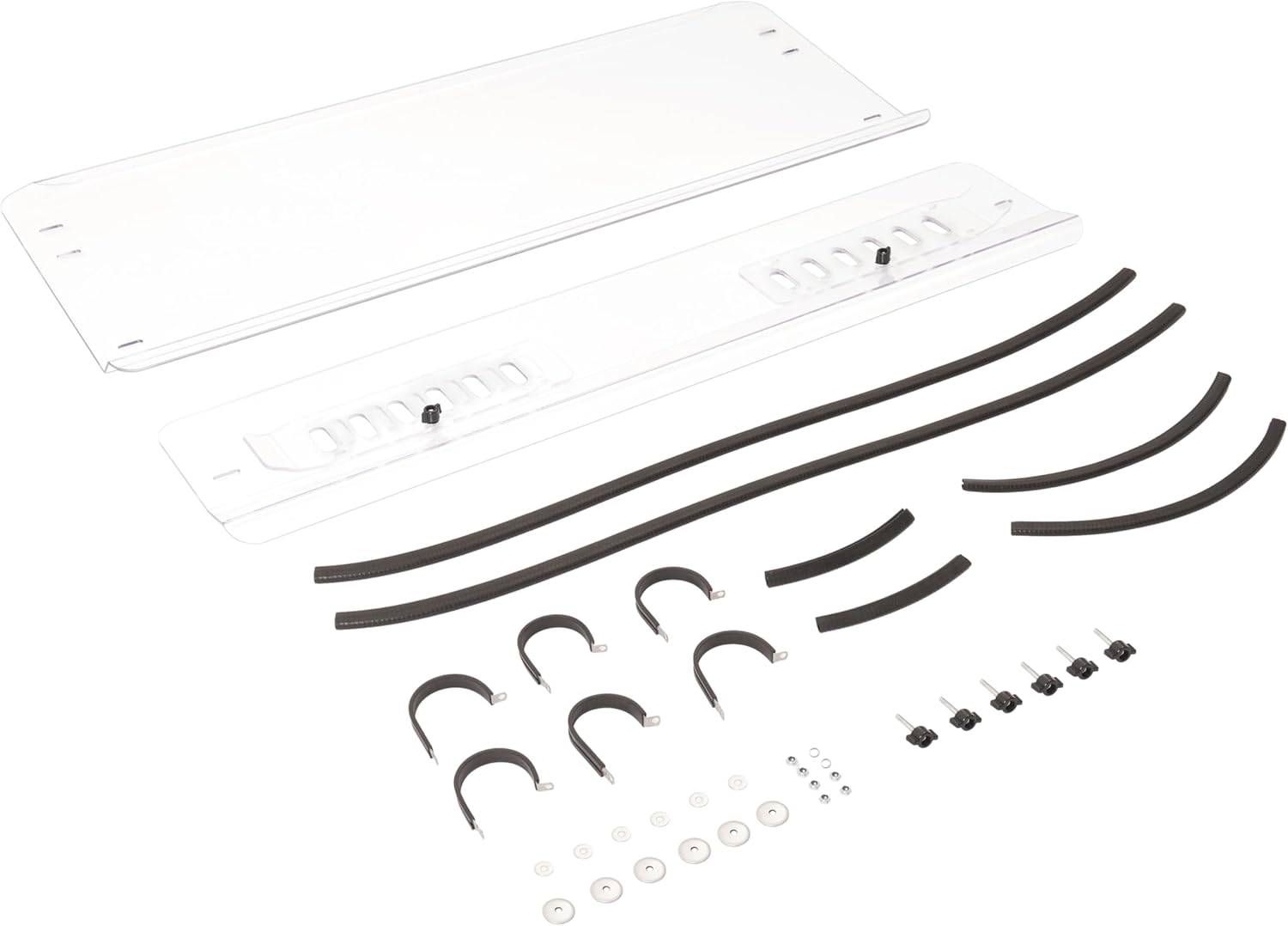 ALMULOO Clear UTV Front Windshield for 2014-2023 Kubota RTV X1120D & X900 Durable PC Plastic Construction