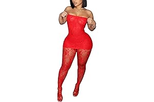 Women's Seductive Lace Dress and Stockings, Unleashing Your Inner Sultry