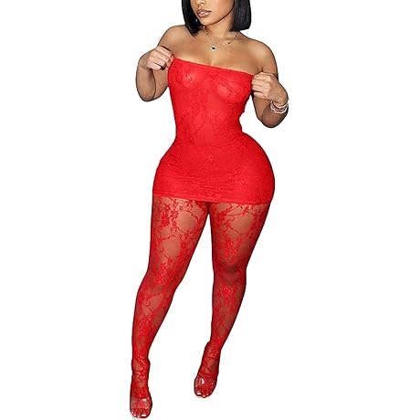 Women's Seductive Lace Dress and Stockings, Unleashing Your Inner Sultry