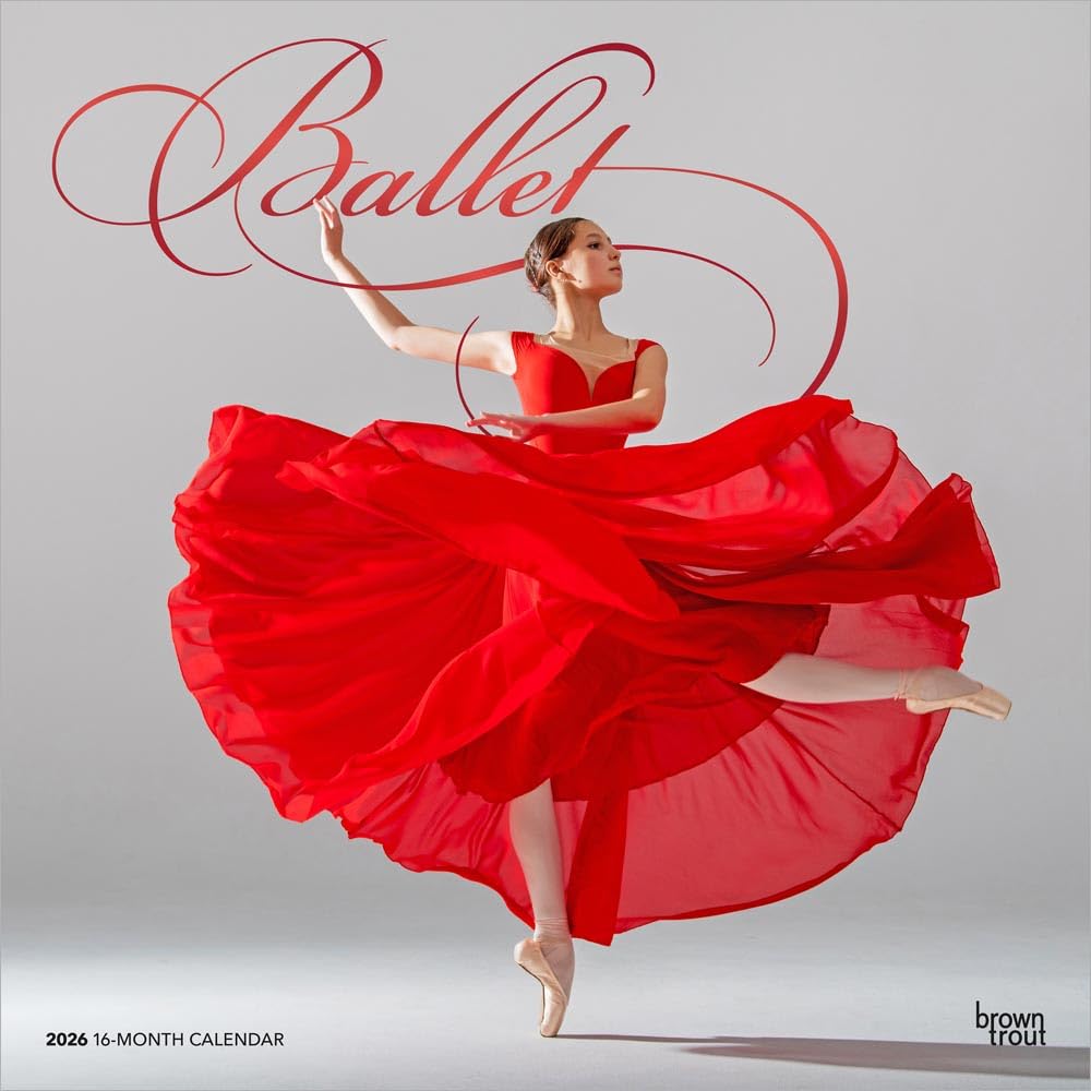 Ballet - Ballett 2026 - 16-Monatskalender: Original BrownTrout-Kalender [Mehrsprachig] [Kalender]