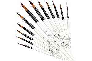 Professional Dainayw Round Paint Brushes Set