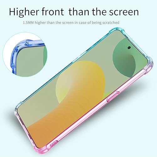 Miniatura 4 de Osophter Funda Oneplus 10T, funda Oneplus 10T 5G, diseño floral transparente de flores para niñas y mujeres, con protector de pantalla en las